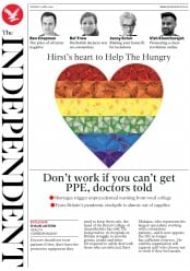 The Independent (UK) Newspaper Front Page for 21 April 2020