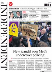 The Independent (UK) Newspaper Front Page for 21 May 2014