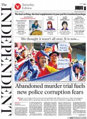 The Independent (UK) Newspaper Front Page for 21 June 2014