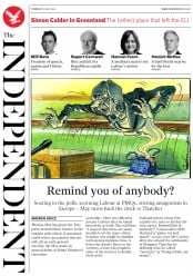 The Independent (UK) Newspaper Front Page for 21 July 2016