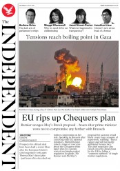 The Independent (UK) Newspaper Front Page for 21 July 2018