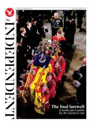 The Independent front page for 21 September 2022