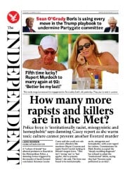The Independent (UK) Newspaper Front Page for 22 March 2023