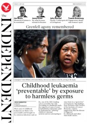 The Independent (UK) Newspaper Front Page for 22 May 2018