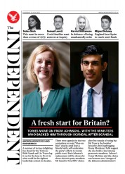 The Independent (UK) Newspaper Front Page for 22 July 2022