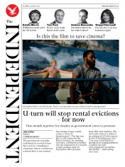 The Independent (UK) Newspaper Front Page for 22 August 2020
