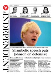 The Independent (UK) Newspaper Front Page for 23 November 2021