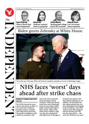 The Independent (UK) Newspaper Front Page for 23 December 2022