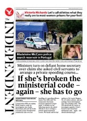 The Independent (UK) Newspaper Front Page for 23 May 2023
