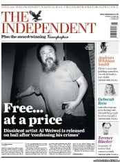 The Independent Newspaper Front Page (UK) for 23 June 2011