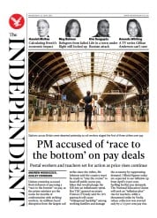 The Independent front page for 23 June 2022