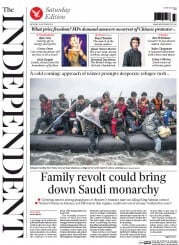 The Independent (UK) Newspaper Front Page for 24 October 2015