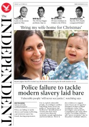 The Independent (UK) Newspaper Front Page for 24 October 2017
