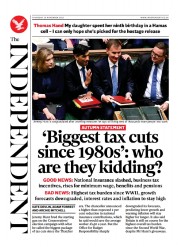 The Independent front page for 24 November 2023