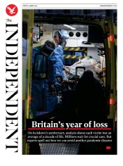 The Independent (UK) Newspaper Front Page for 24 March 2021