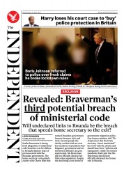 The Independent (UK) Newspaper Front Page for 24 May 2023