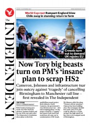 The Independent (UK) Newspaper Front Page for 24 September 2023