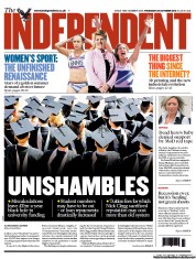 The Independent Newspaper Front Page (UK) for 25 October 2012