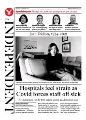 The Independent (UK) Newspaper Front Page for 25 December 2021