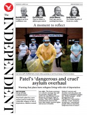 The Independent (UK) Newspaper Front Page for 25 March 2021