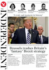 The Independent (UK) Newspaper Front Page for 25 May 2018