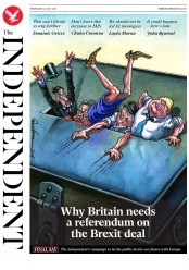 The Independent (UK) Newspaper Front Page for 25 July 2018