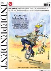 The Independent (UK) Newspaper Front Page for 26 November 2015
