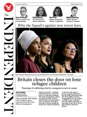 The Independent (UK) Newspaper Front Page for 26 January 2021