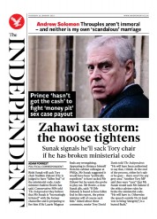 The Independent (UK) Newspaper Front Page for 26 January 2023