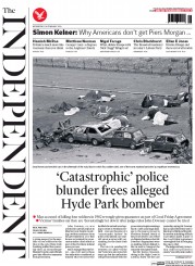 The Independent Newspaper Front Page (UK) for 26 February 2014