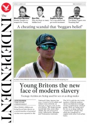 The Independent (UK) Newspaper Front Page for 26 March 2018