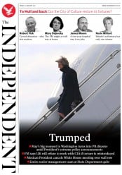 The Independent (UK) Newspaper Front Page for 27 January 2017