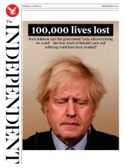 The Independent (UK) Newspaper Front Page for 27 January 2021