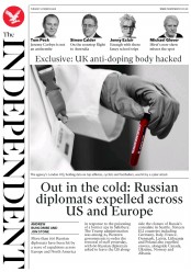 The Independent (UK) Newspaper Front Page for 27 March 2018