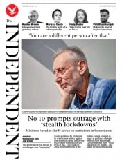 The Independent (UK) Newspaper Front Page for 27 May 2021