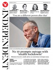 The Independent (UK) Newspaper Front Page for 27 May 2021