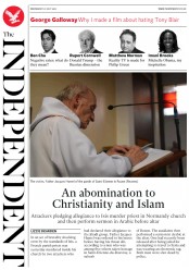 The Independent (UK) Newspaper Front Page for 27 July 2016