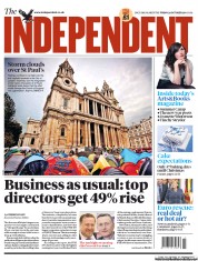 The Independent (UK) Newspaper Front Page for 28 October 2011