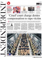 The Independent (UK) Newspaper Front Page for 28 October 2015