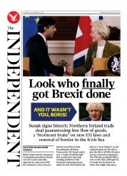 The Independent (UK) Newspaper Front Page for 28 February 2023