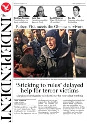 The Independent (UK) Newspaper Front Page for 28 March 2018