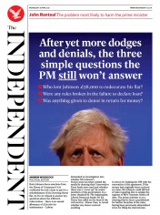 The Independent (UK) Newspaper Front Page for 28 April 2021