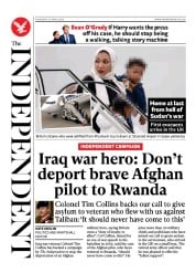 The Independent (UK) Newspaper Front Page for 28 April 2023