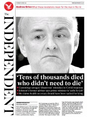 The Independent (UK) Newspaper Front Page for 28 May 2021