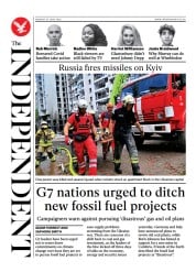 The Independent (UK) Newspaper Front Page for 28 June 2022