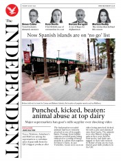 The Independent (UK) Newspaper Front Page for 28 July 2020