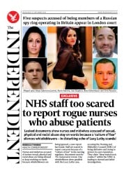The Independent front page for 28 September 2023