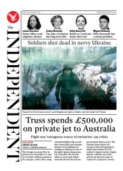The Independent (UK) Newspaper Front Page for 29 January 2022