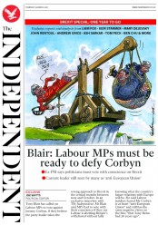 The Independent (UK) Newspaper Front Page for 29 March 2018
