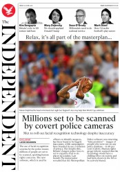 The Independent (UK) Newspaper Front Page for 29 June 2018